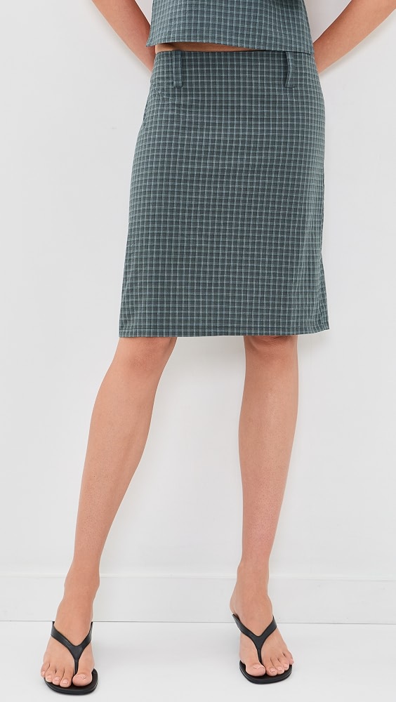 Play on Midi Skirt - Navy