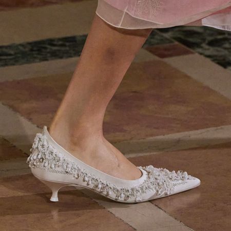 Tory Burch beaded heels