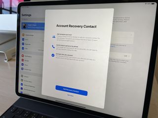 Apple Id Recovery Contacts Setup Screen Ipados