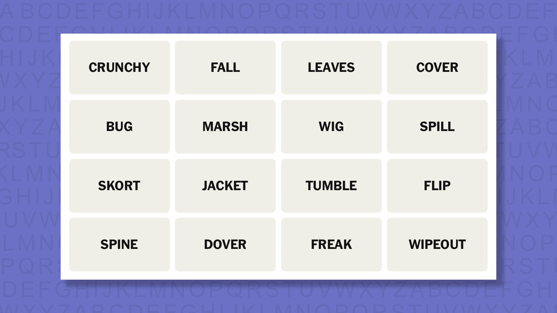 NYT Connections hints for game 861 on a purple background