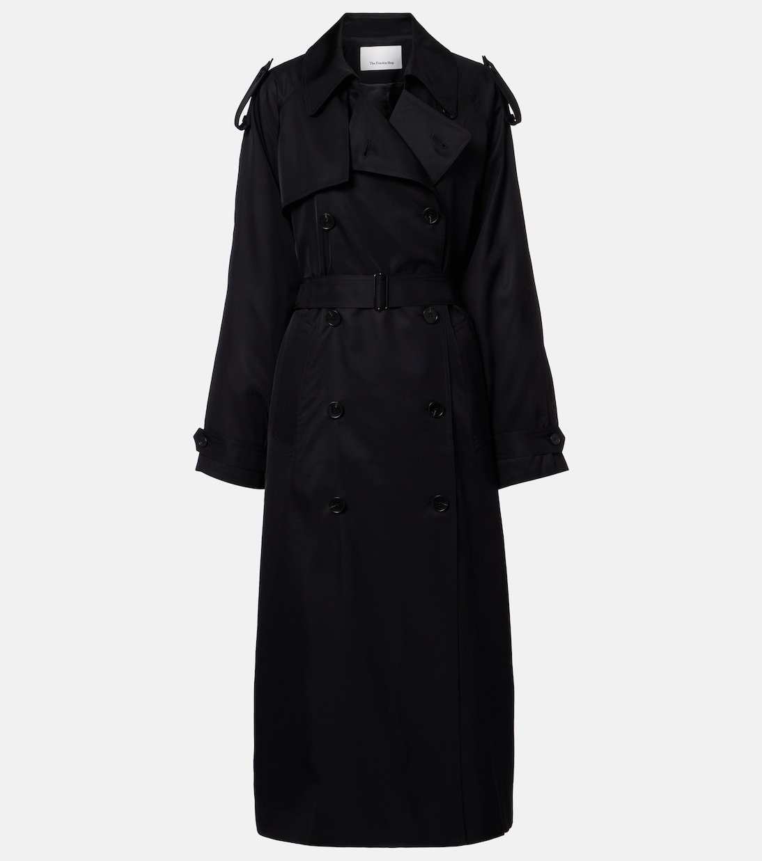 Veyron Double-Breasted Twill Trench Coat
