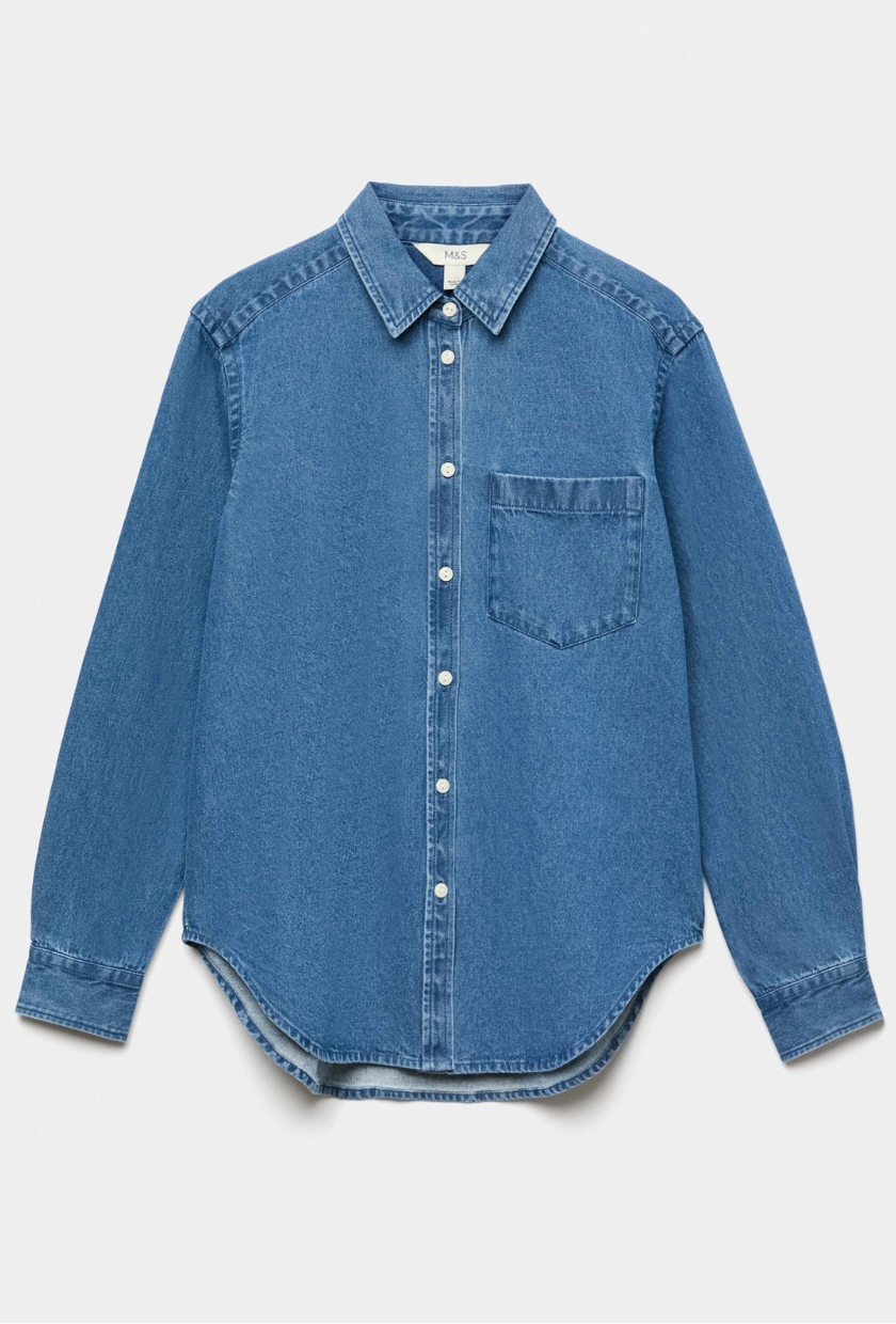M&amp;amp;S, Pure Cotton Ultimate Denim Shirt