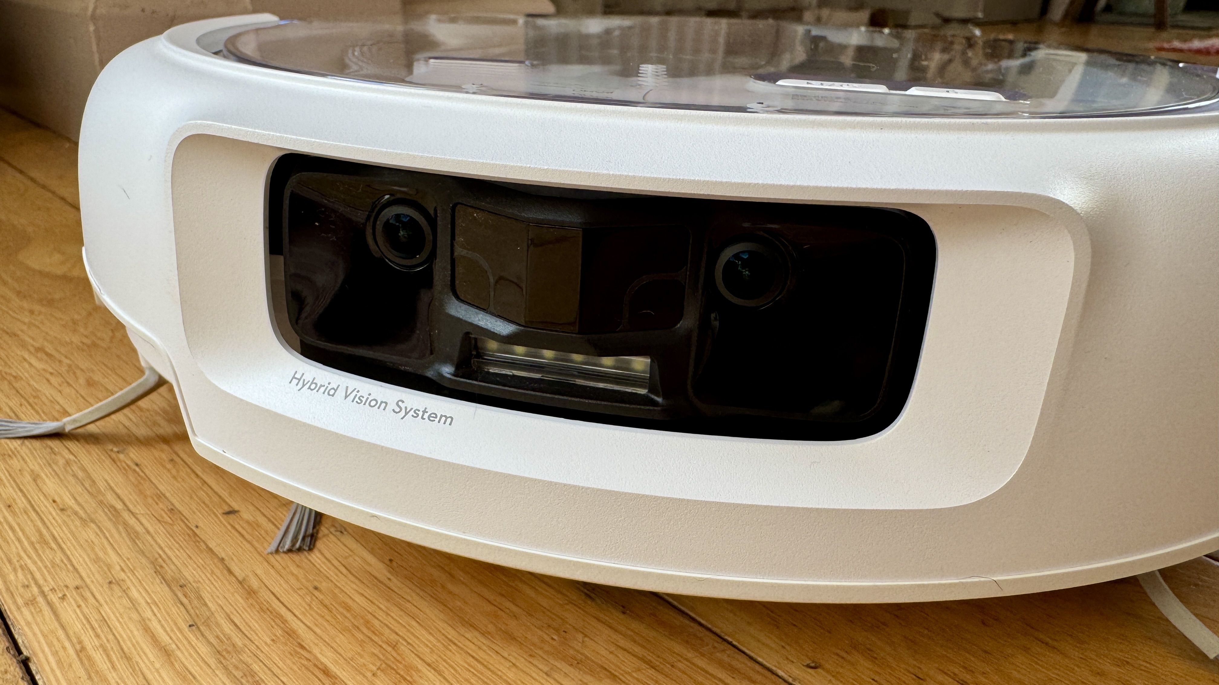 Camera on front of DJI Romo P robot vacuum