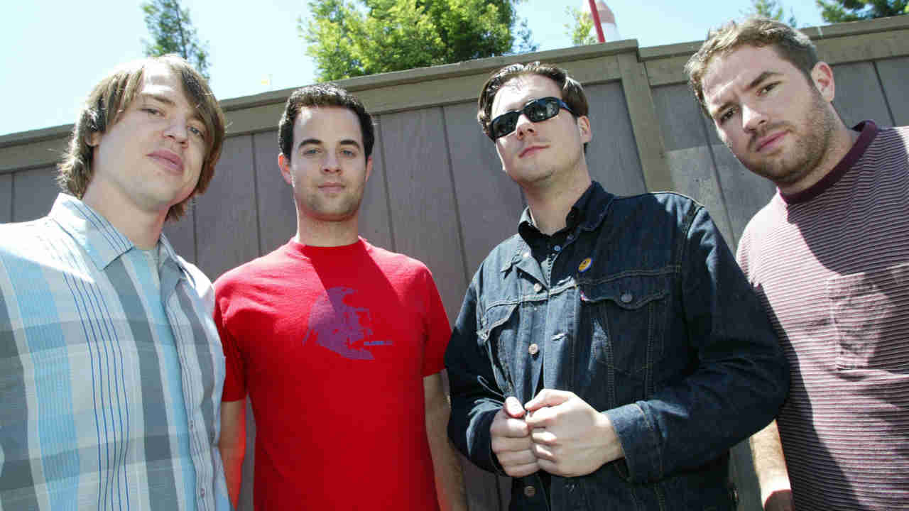 Jimmy Eat World posing for a photograph in the early 2000s