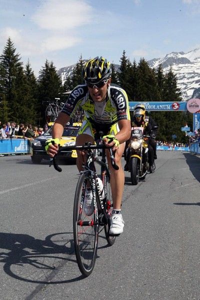 Oscar Gatto (ISD) crests the Hochkrimml.