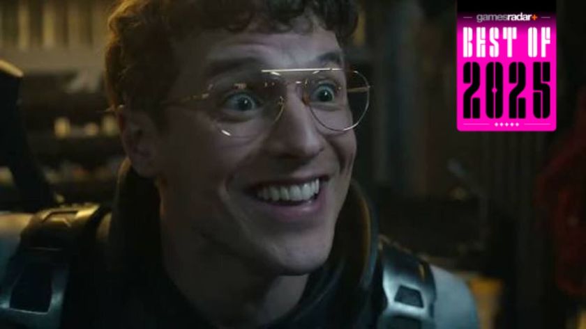 Freddy Stroma as Vigilante, meeting himself in Peacemaker season 2