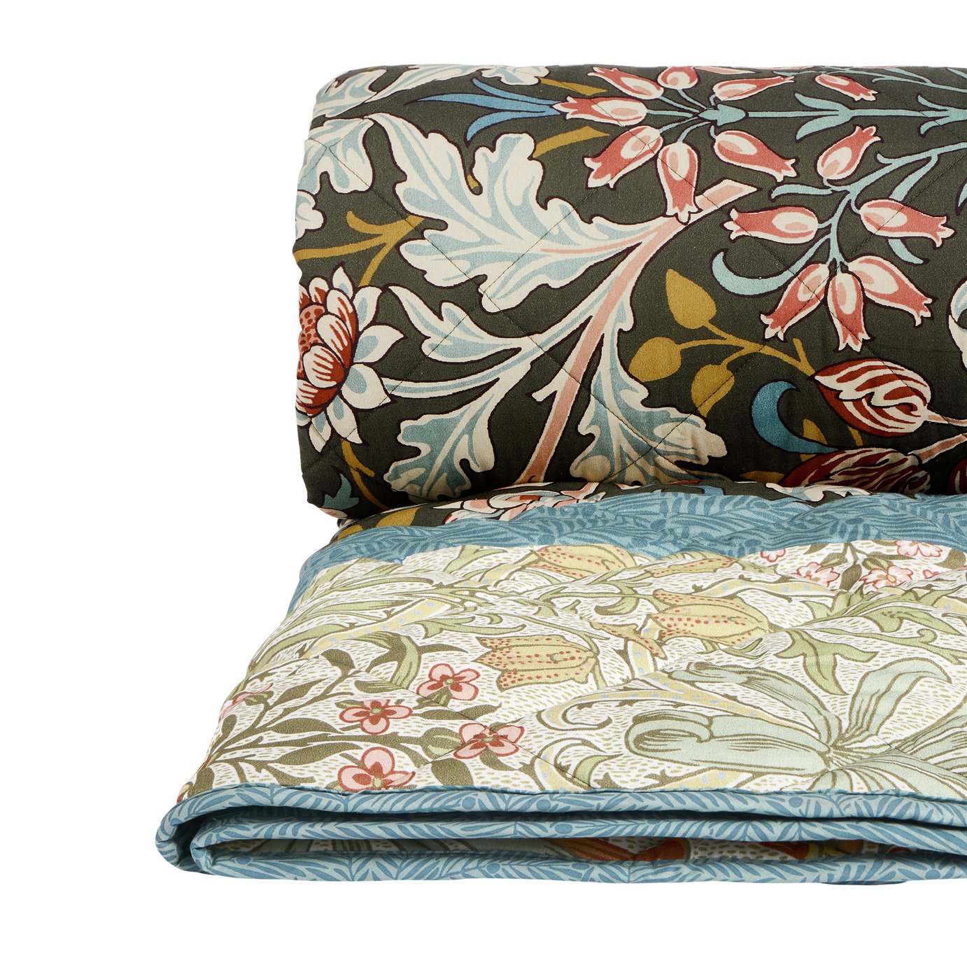 Habitat X Morris &amp;amp; Co. Hyacinth Quilted Bedspread - 220x200cm