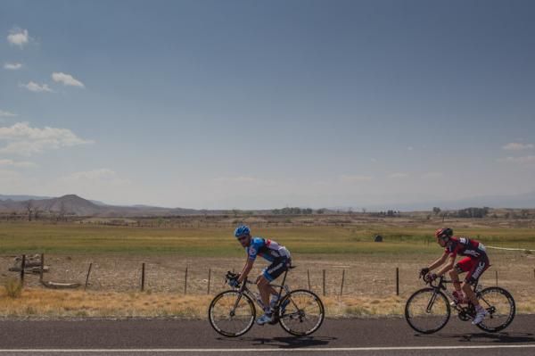 Dave Zabriskie (Garmin-Sharp) getting todays break started.