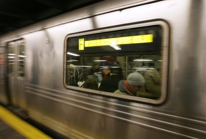 Construction crew drills too far, scrapes side of subway train
