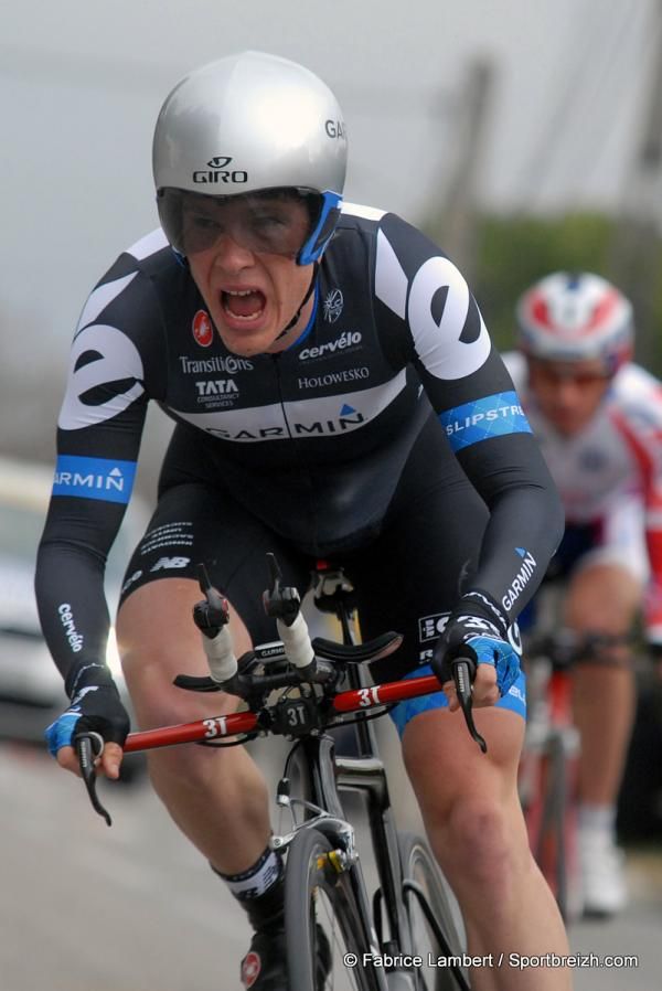 Andrew Talansky (Garmin-Cervelo) was the fastest young rider on the day.