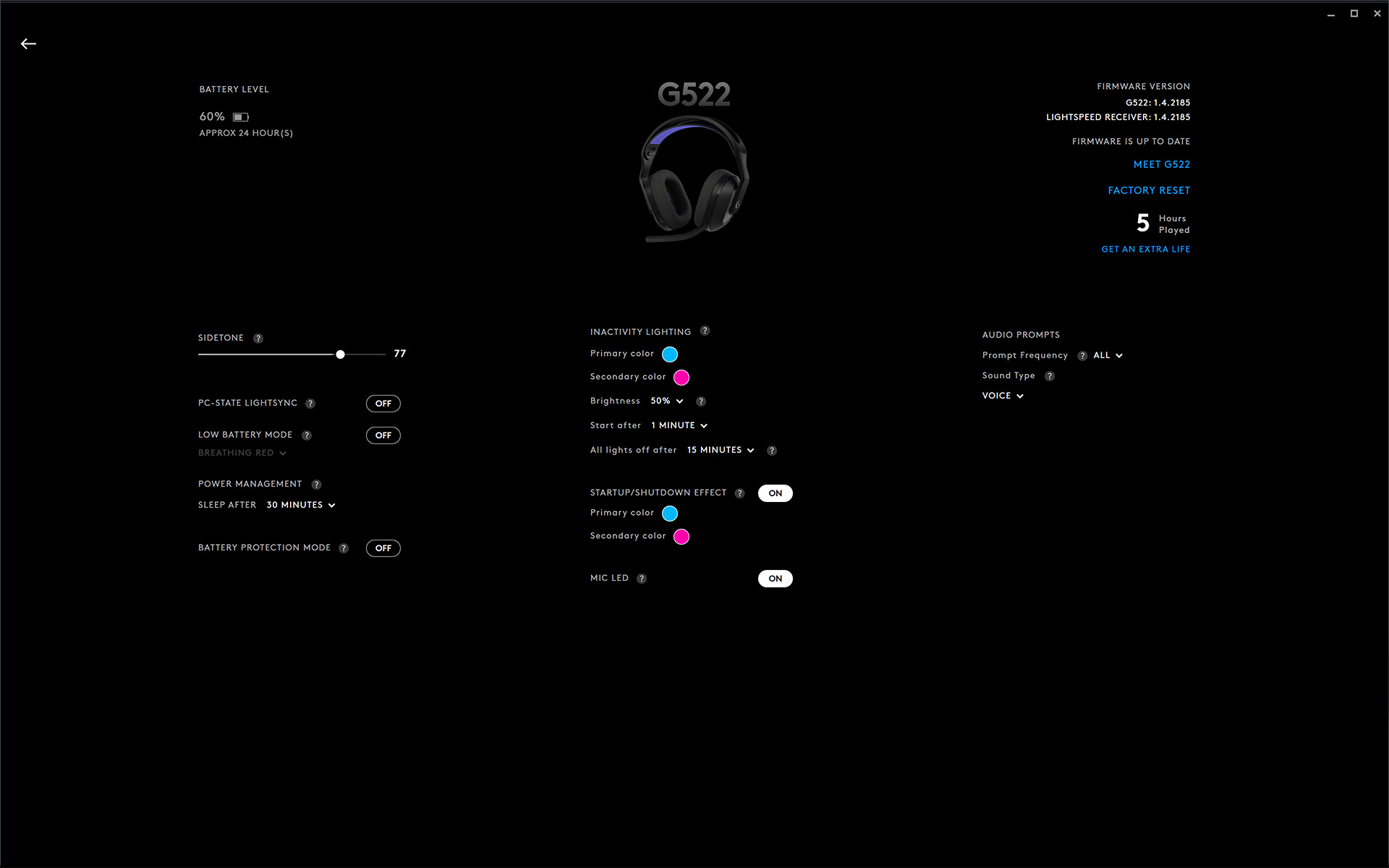 لوجيتك G522 لايت سبيد وايرلس