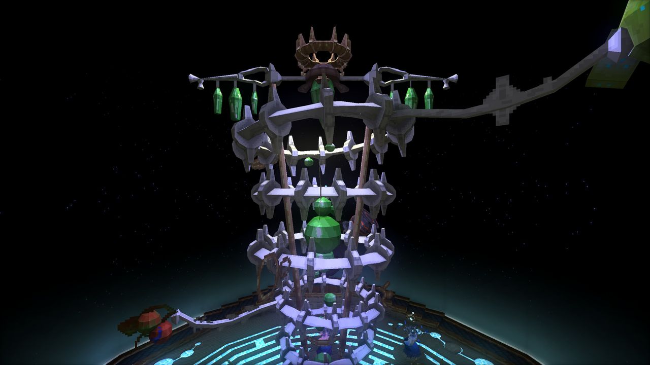 Abstract "orrery" in black void in Mohrta.