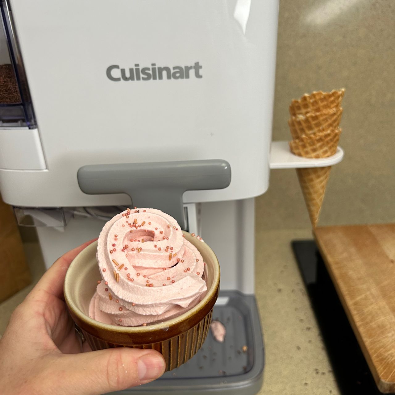 Testing the Cuisinart Ice Cream Maker at home