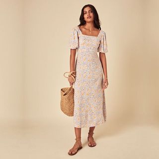 floral midi dress