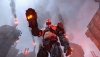 A Cyborg Radical enemy in Helldivers 2.