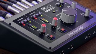A photo of the SSL 2+ MKII digital audio interface