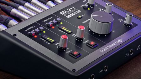 A photo of the SSL 2+ MKII digital audio interface