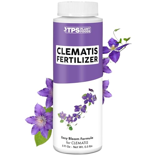 Clematis Fertilizer &amp;ndash; Liquid Plant Food for More Blooms, Stronger Vines &amp;amp; Vibrant Flower Color, 8 Oz