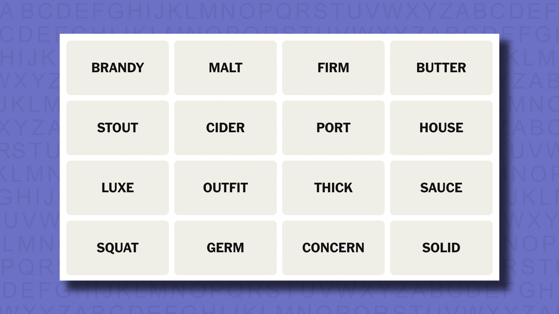 NYT Connections hints for game 741 on a purple background