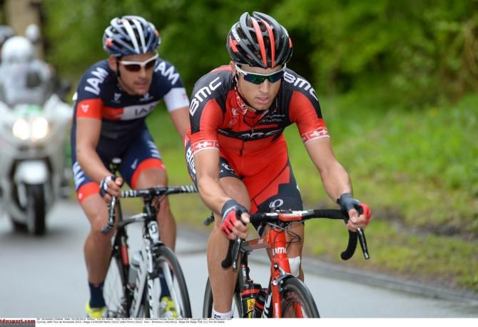 Martin Kohler (BMC) and Pirmin Lang (IAM Cycling)