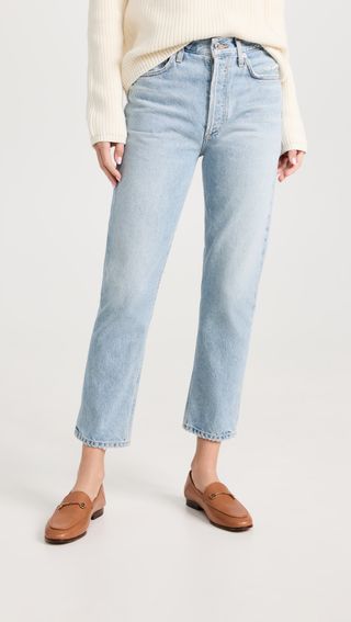 Charlotte Crop High Rise Straight Jeans