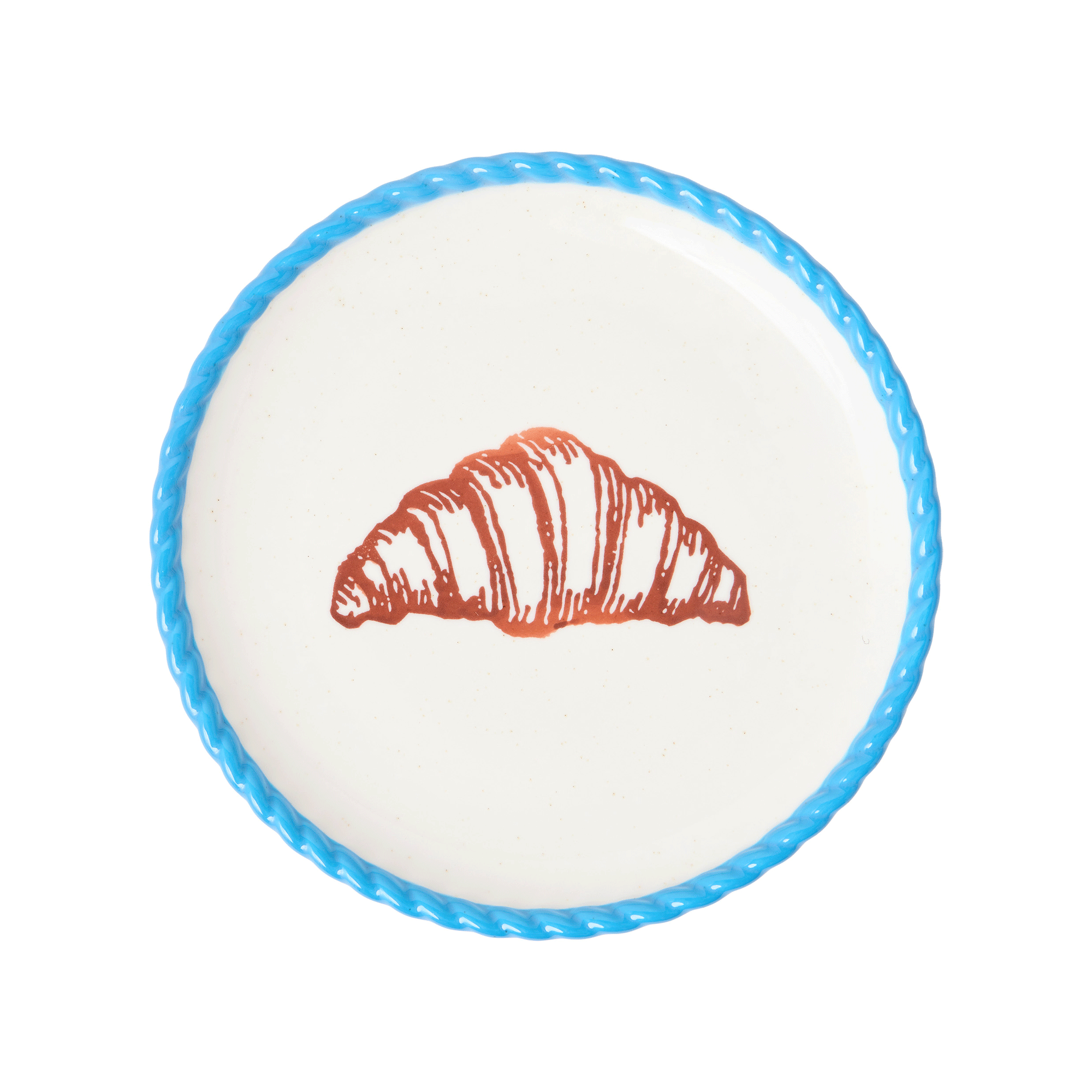 Oliver Bonas Croissant Ceramic Serving Plate against a white background
