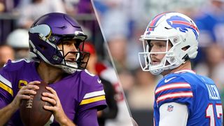(L to R) Kirk Cousins and Josh Allen will face off in the Vikings vs Bills live stream