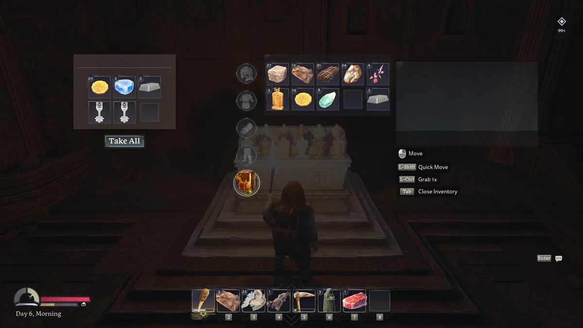 Return to Moria Muznakan Carvings - Opening the chest