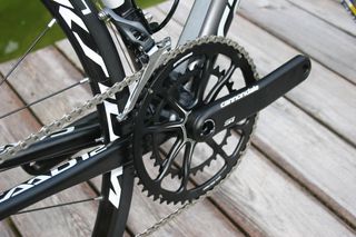 Cannondale CAAD12: The use of Cannondale's own chainset is key to low system weight