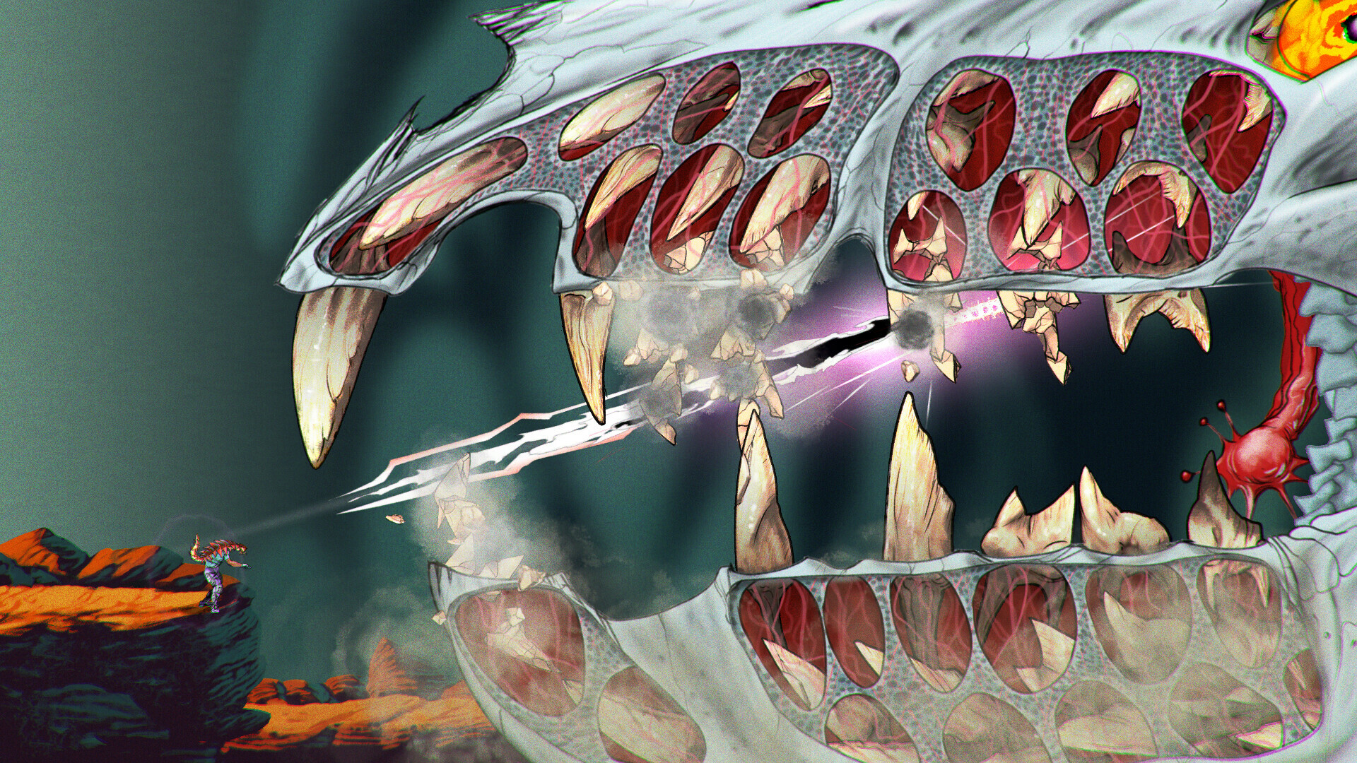 Psychedelic shooter ChainStaff