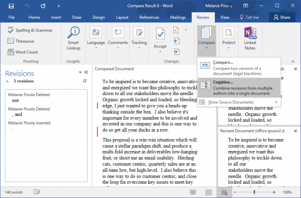 How to Compare and Combine Two Documents in Word | Laptop Mag