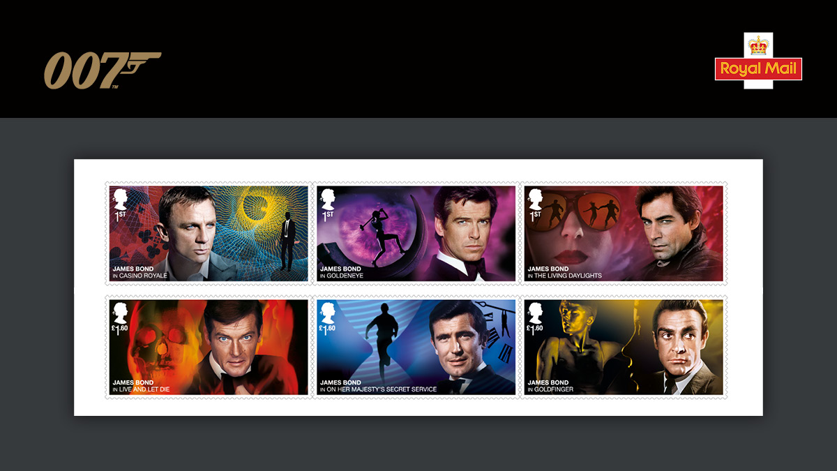 These James Bond stamps have us even more excited for No Time to Die