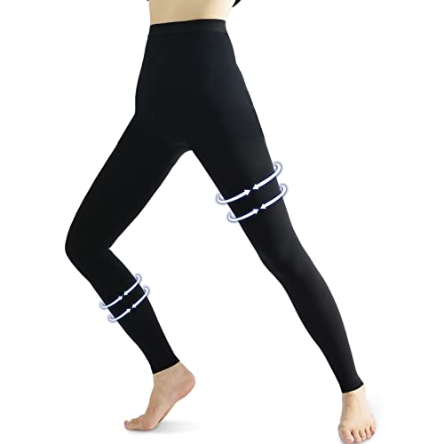 Beister Medical Compression Pantyhose for Women &amp;amp; Men, 20-30mmhg Graduated Support Tights, Opaque Footless Waist High Compression Stockings &amp;amp; Leggings for Varicose Veins, Edema, Flight, Dvt