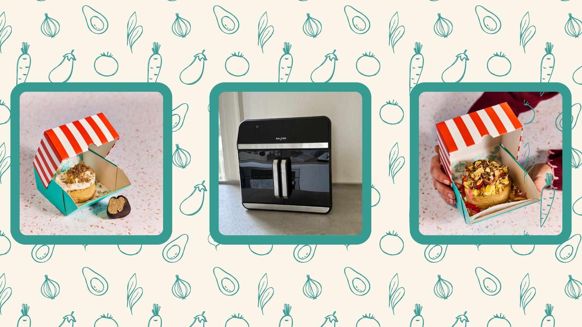 The Salter XL Air Fryer oven with crumpets from the F&amp;M recipes