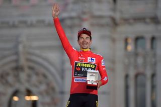 Roglic on the Vuelta a España podium