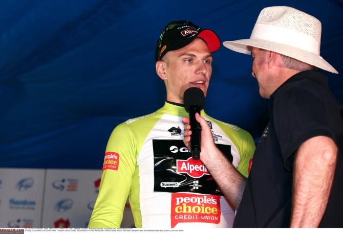 Marcel Kittel (Giant-Alpecin) interviewed on stage