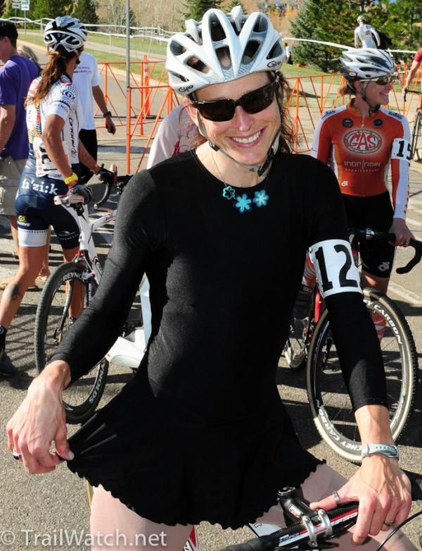 Wendy Simms (Ridley) came ready for ballet on a bicycle.