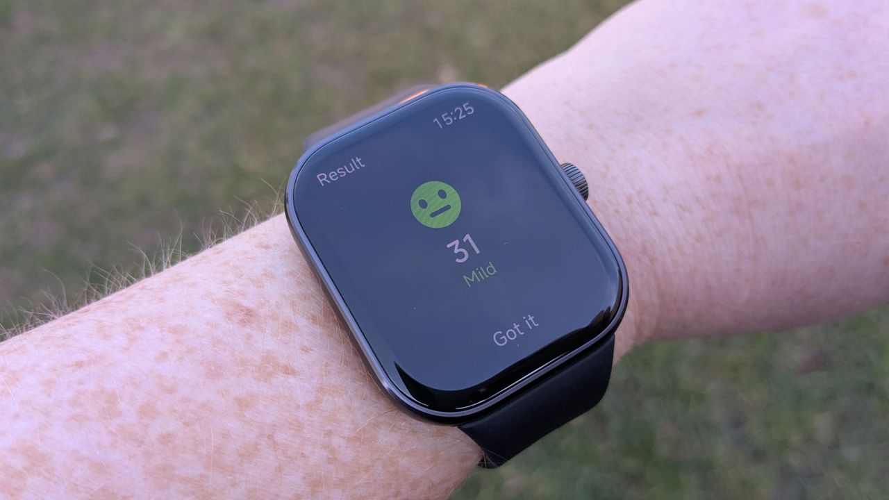 The stress measurement on the Redmi Watch 5.
