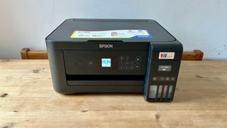 Epson EcoTank ET-2850 ink tank printer during our testing process