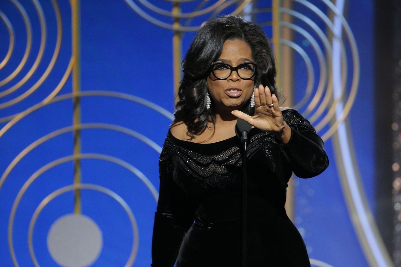 Oprah Winfrey at the Golden Globes