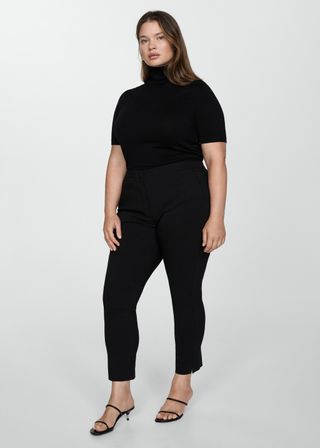 Cropped Slim-Fit Trousers - Women | Mango United Kingdom