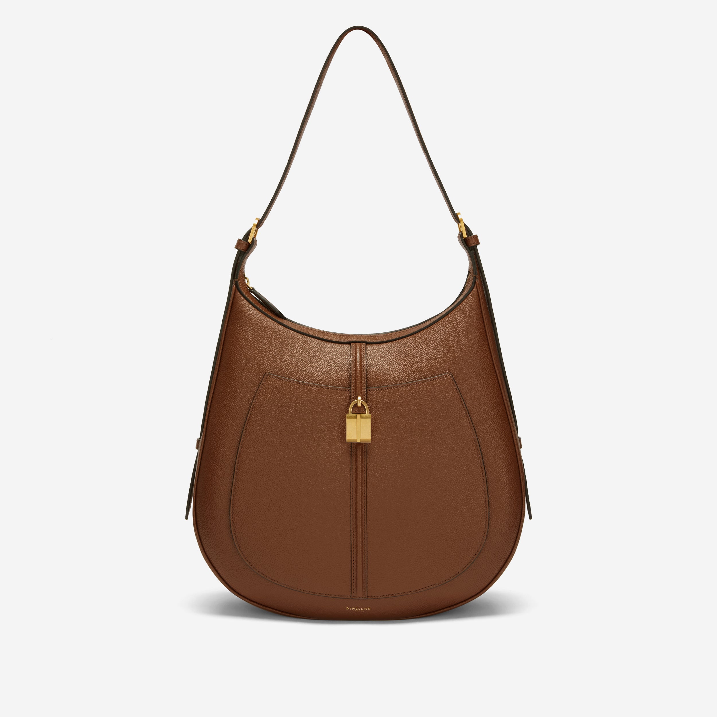 The Siena Hobo | Tan Small Grain | Demellier