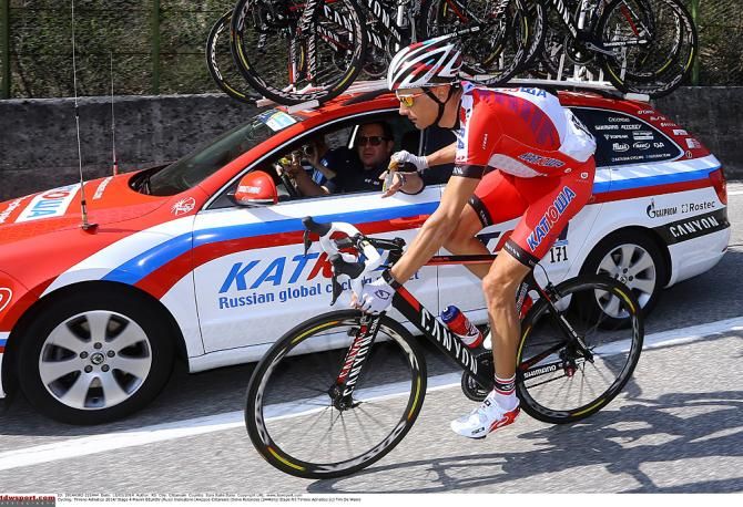 Maxim Belkov back at the Katusha car