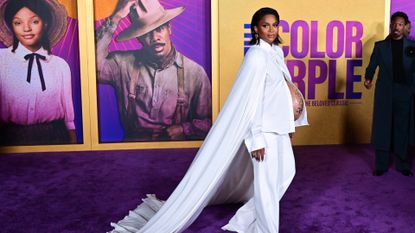 Ciara Wilson at the premiere of The Color Purple in Los Angeles on December 6, 2023.