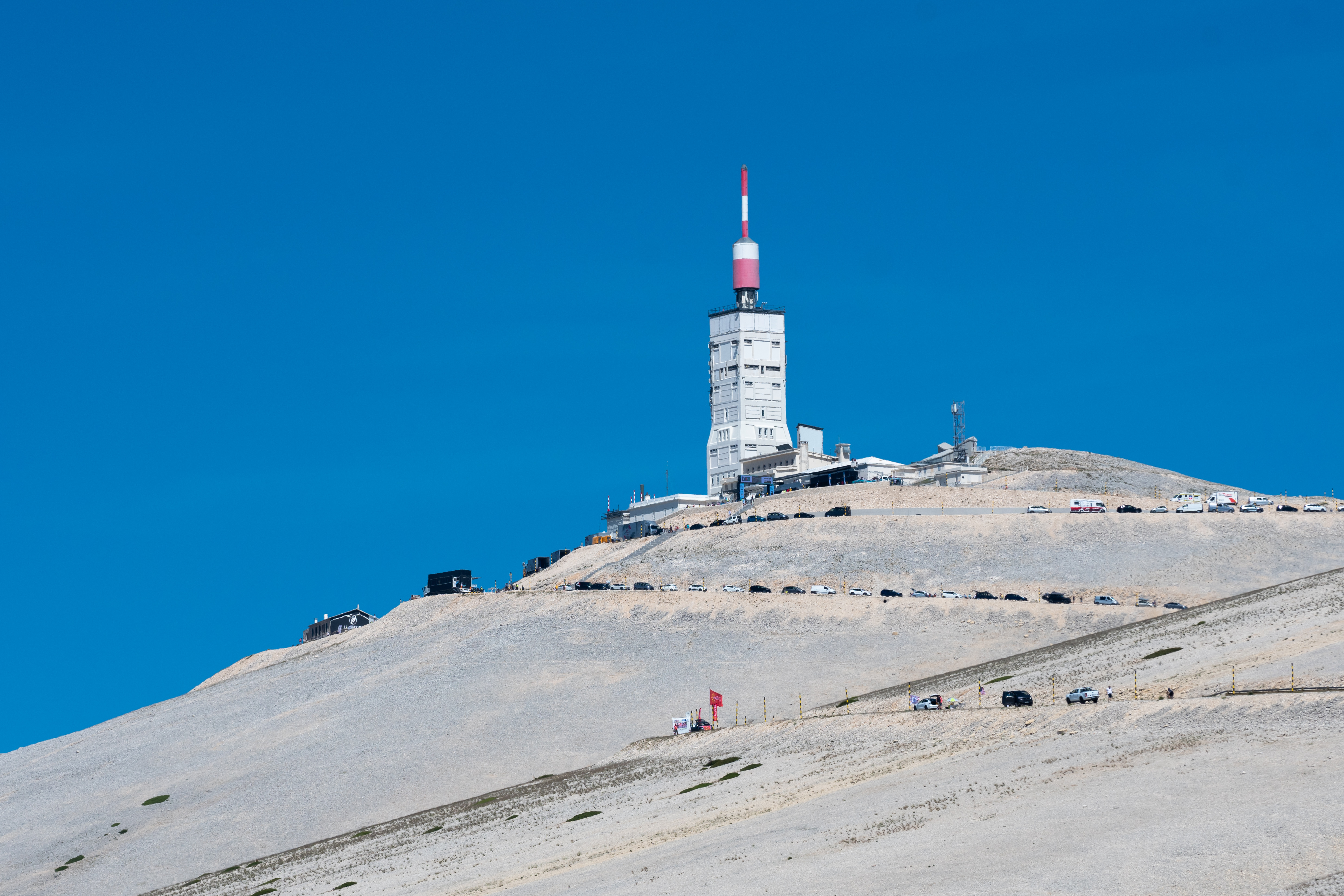 The building at the top of Mont Ventoux