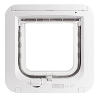 SureFlap Microchip Cat Flap White | RRP: £55.00 | Now: £41.25 | Save: £13.75 (25%) at Pets at Home