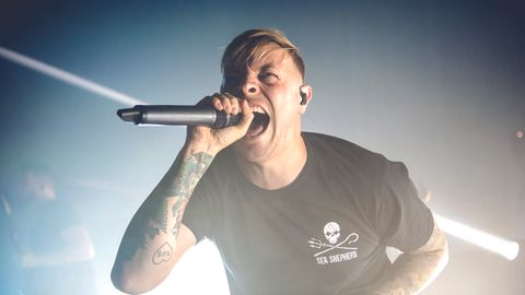 Sam Carter, singer with Architects, live in Birmingham 2016