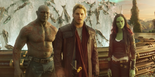 Drax, Star-Lord, and Gamora in Guardians 2