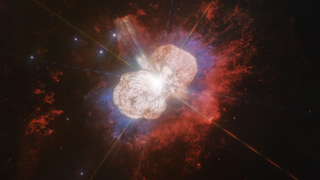 An image taken by Hubble in 2019 shows the star Eta Carinae, a star about to explode