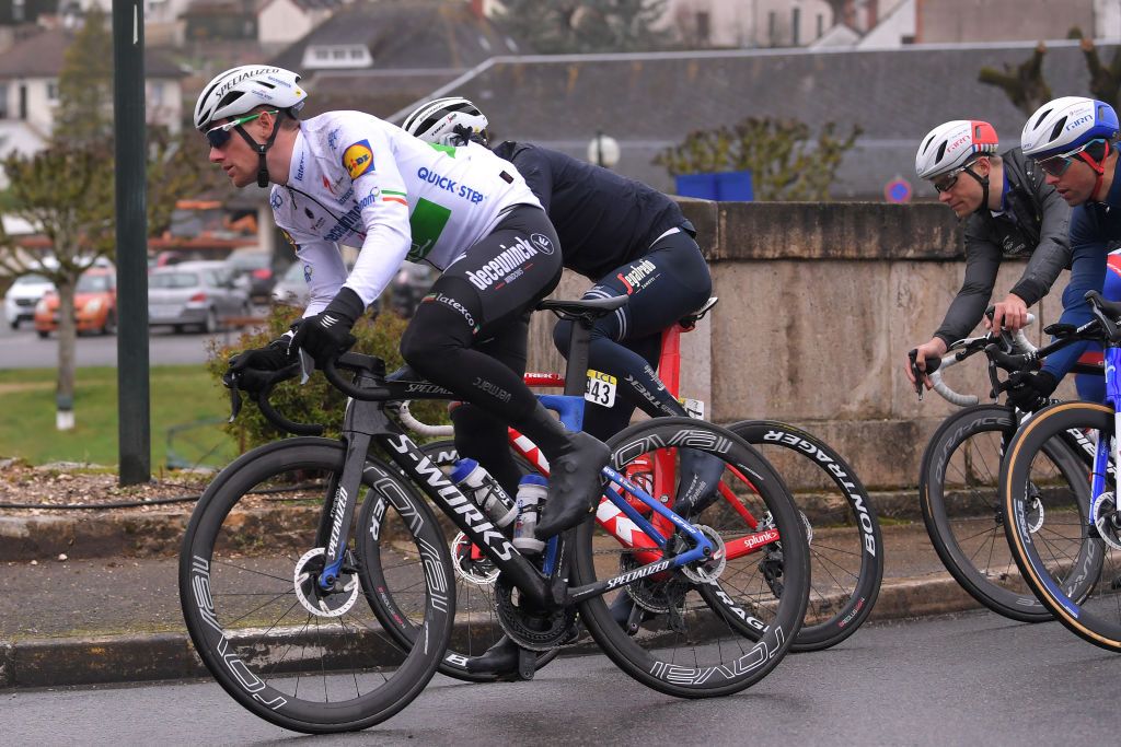 LA CHATRE FRANCE MARCH 10 Sam Bennett of Ireland and Team Deceuninck QuickStep during the 78th Paris Nice 2020 Stage 3 a 2125km stage from ChalettesurLoing to La Chtre ParisNice parisnicecourse PN on March 10 2020 in La Chatre France Photo by Luc ClaessenGetty Images
